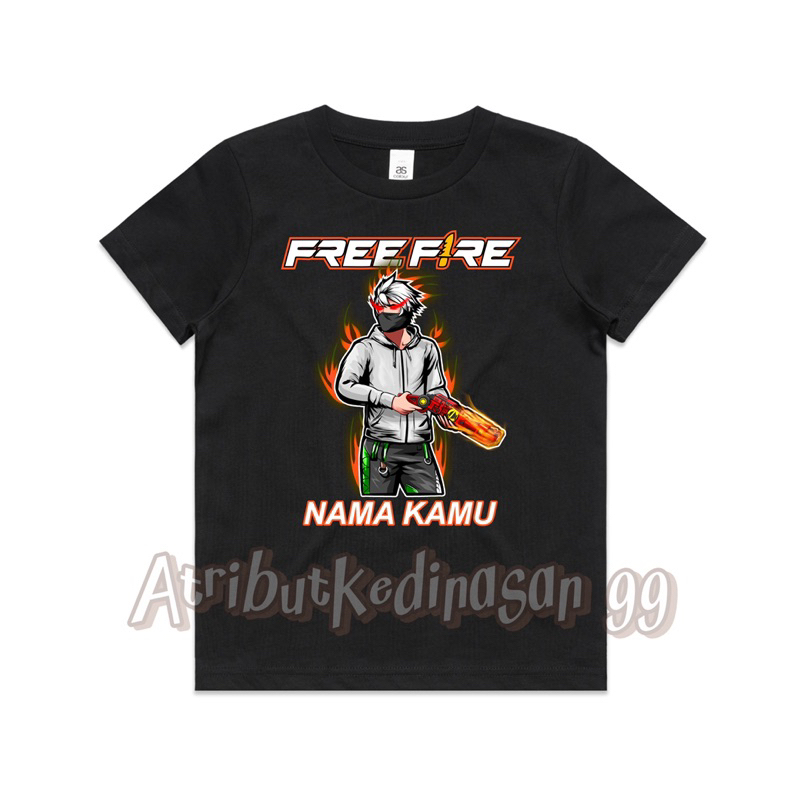 Baju Kaos Anak FREE FIRE CHARACTER JAKET VERSI SG OPM BISA COD FREE NAMA