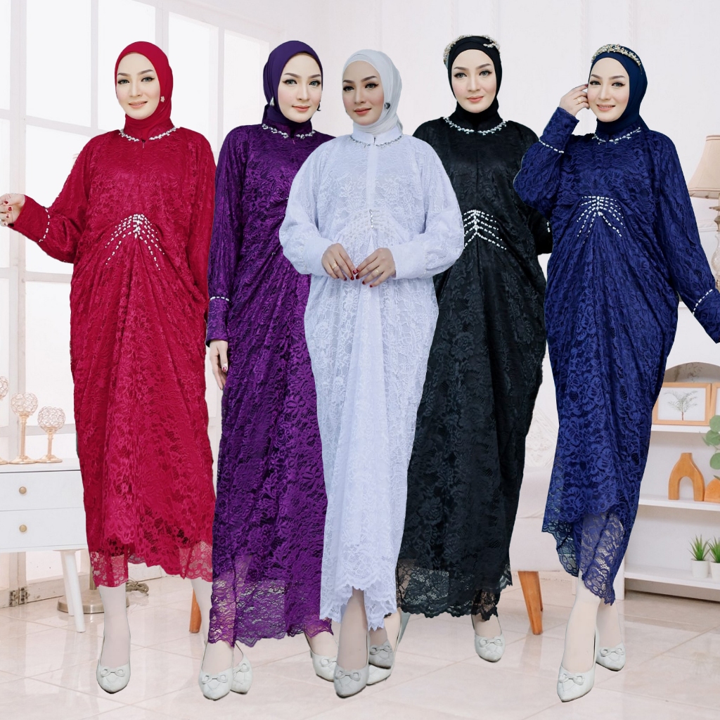 Kaftan Brokat Modern Kaftan Brukat Terbaru Pesta Kondangan Raisa Baju Lebaran Sanghai