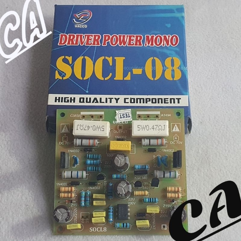 DRIVER POWER AMPLIFIER MONO SOCL 08