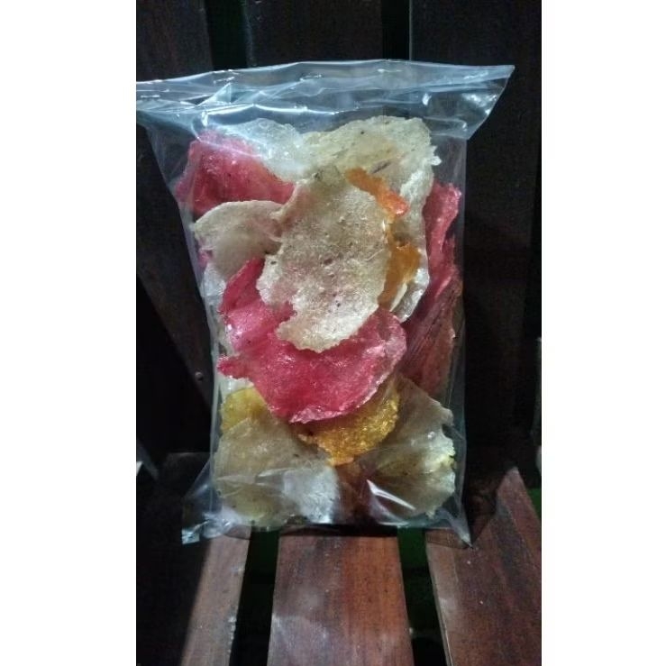 

Kerupuk Tangkisan, Kerupuk singkong,mekar, Enak gurih berat 250g