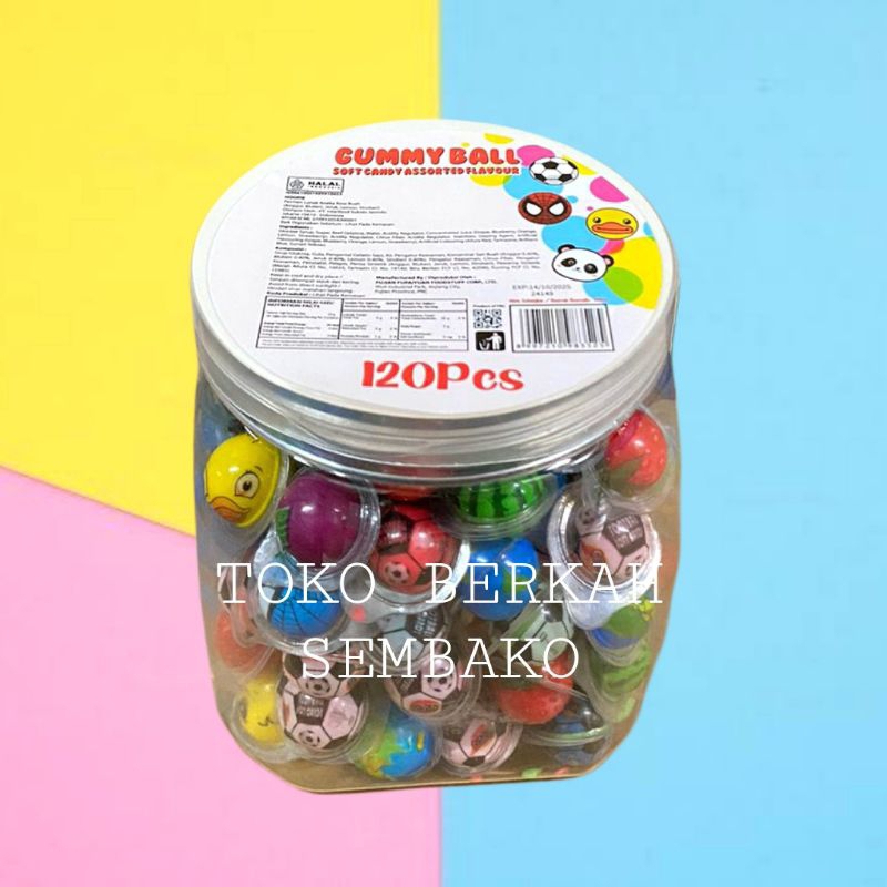 

(TOPLES) GUMMY BALL Soft Candy Permen Aneka Buah 270gr