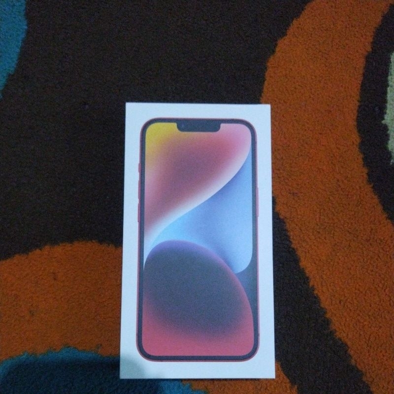 

box kardus manual book iPhone 14 red 128 (original)