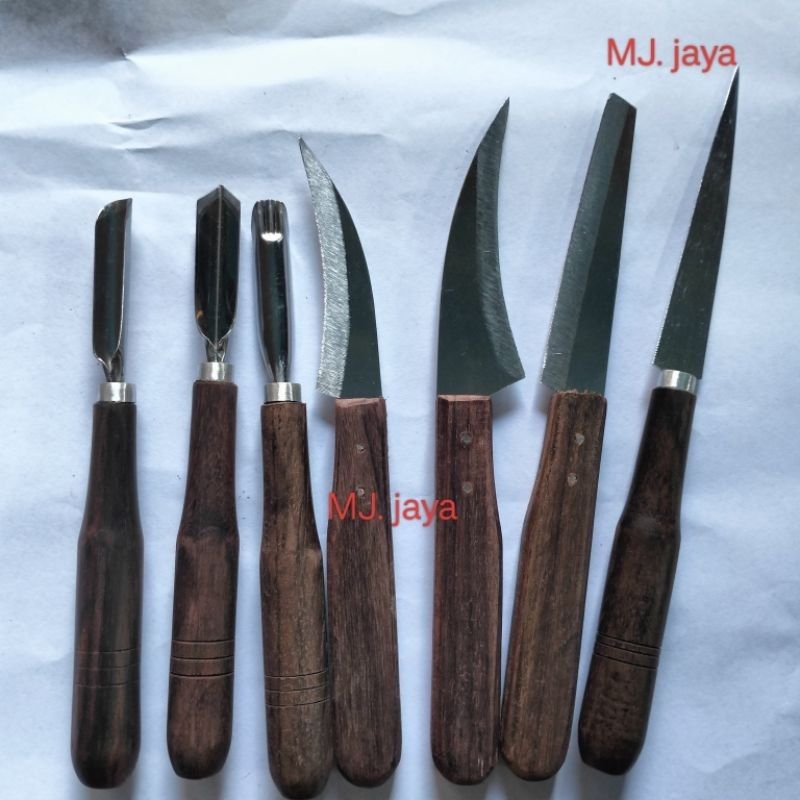 

pisau garnish/ pisau ukir buah/ pisau carving/ pisau set isi 7