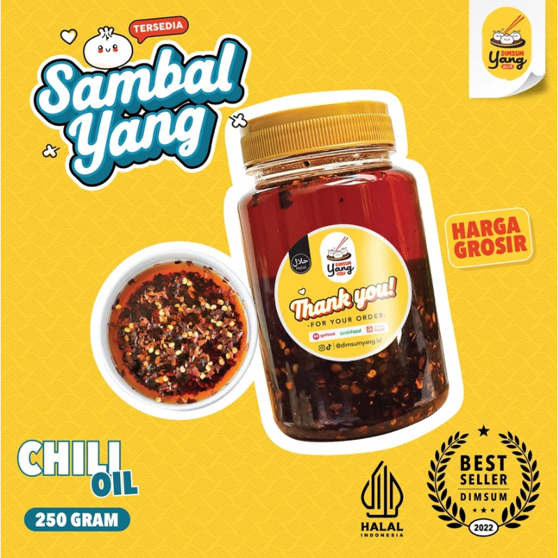 

SAMBAL - Chili Oil Dimsum Yang Premium 250 - RESELLER