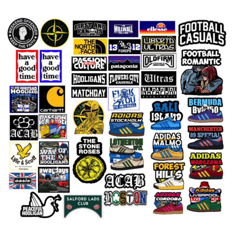 

Stickerpack adidas casuals football paket 15 pcs stiker casuals football holigans stiker aestethic case hp tumblr helm motor