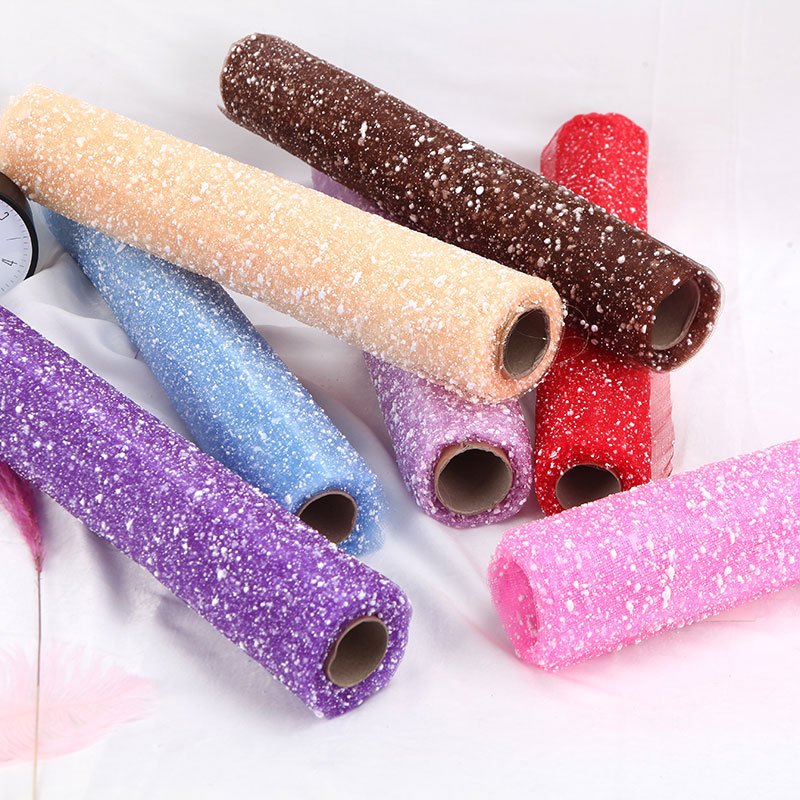 

Mesh jaring salju / snow flake wrapping flower ROLL