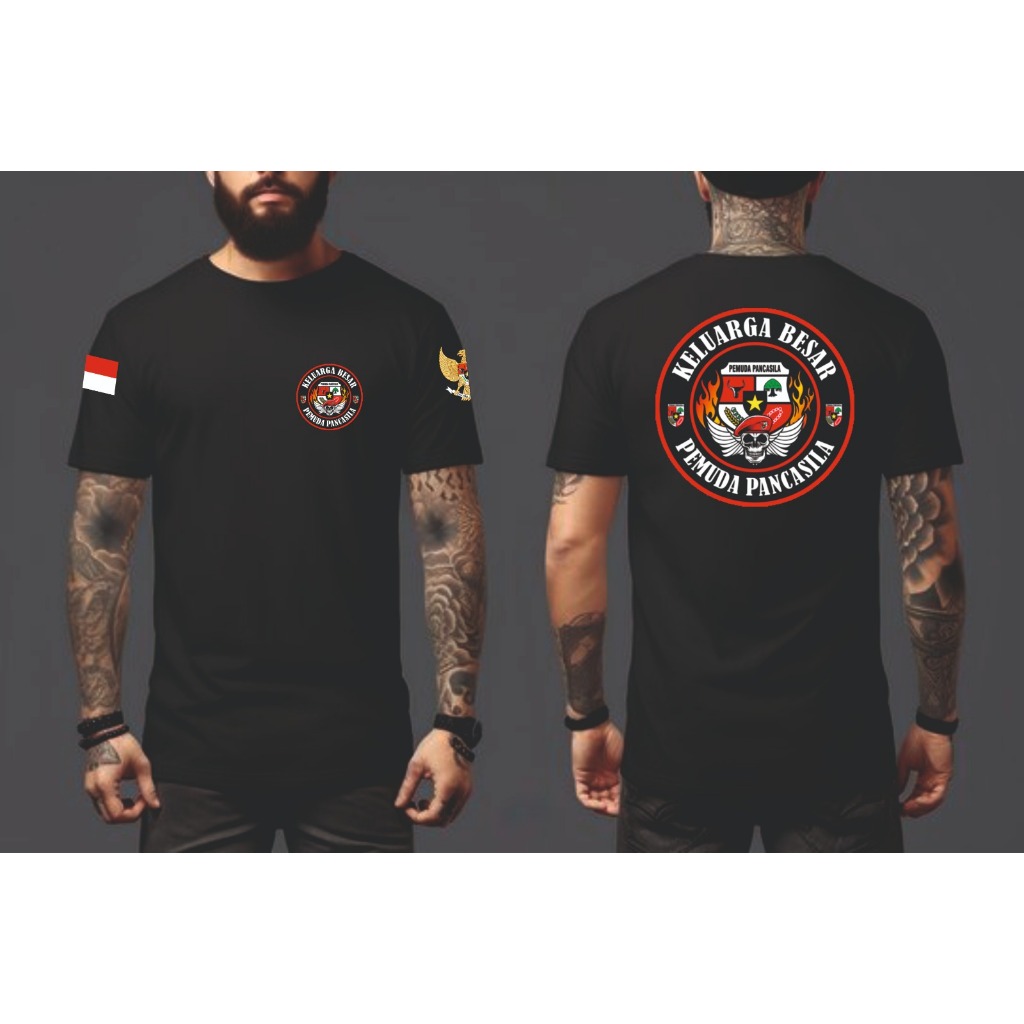 TSHIRT KAOS PEMUDA PANCASILA BAJU ORMAS PP BAHAN KATUN PRIA WANITA COD
