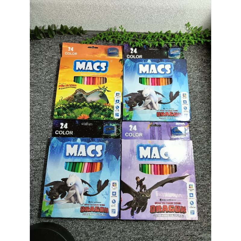 

NEW. pensil warna macs isi 24warna