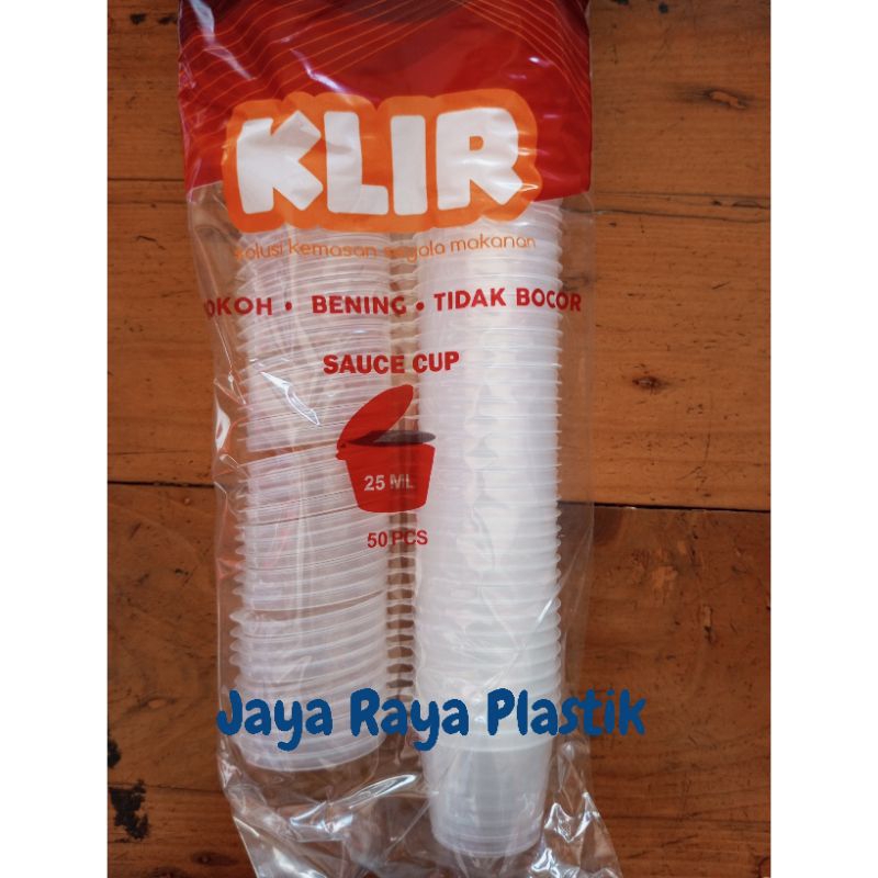 Sauce Cup 25 ml isi 50 pcs / Thinwall Klir