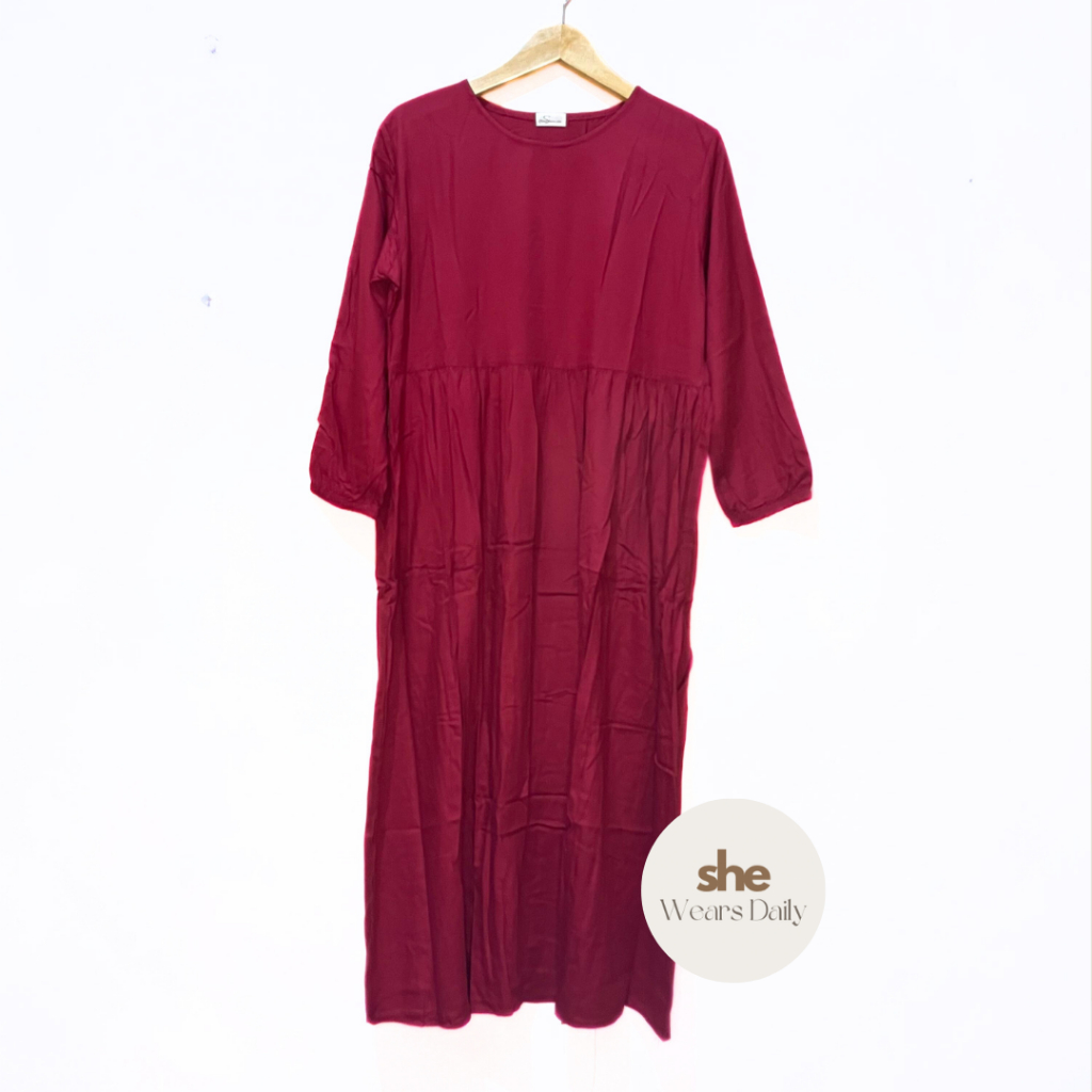 MIDI DRESS NADINE POLOS | MIDI DRESS RAYON TWILL PREMIUM | Grade A