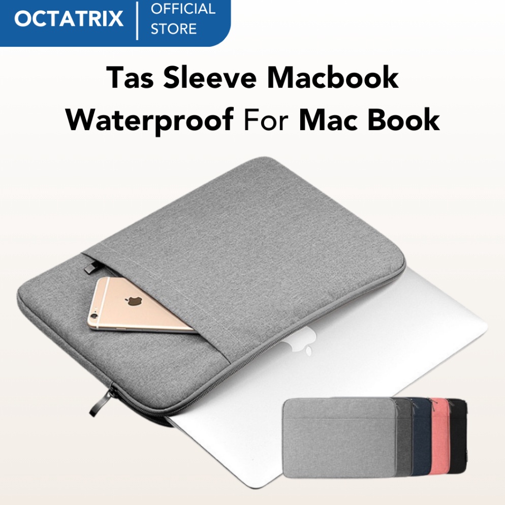 Paling Sesuai Tas Laptop Slim Premium Canvas Anti Air13 Inch Untuk Macbook  Tas Sleeve Macbook Water