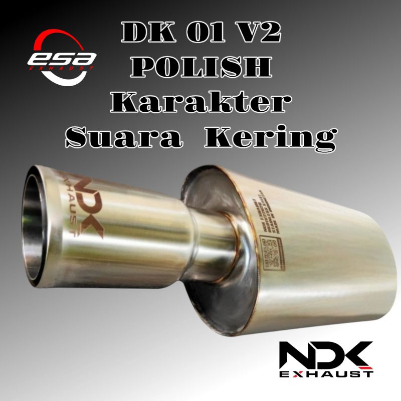 Knalpot Mobil NDK EXHAUST DK 01 V2 polish