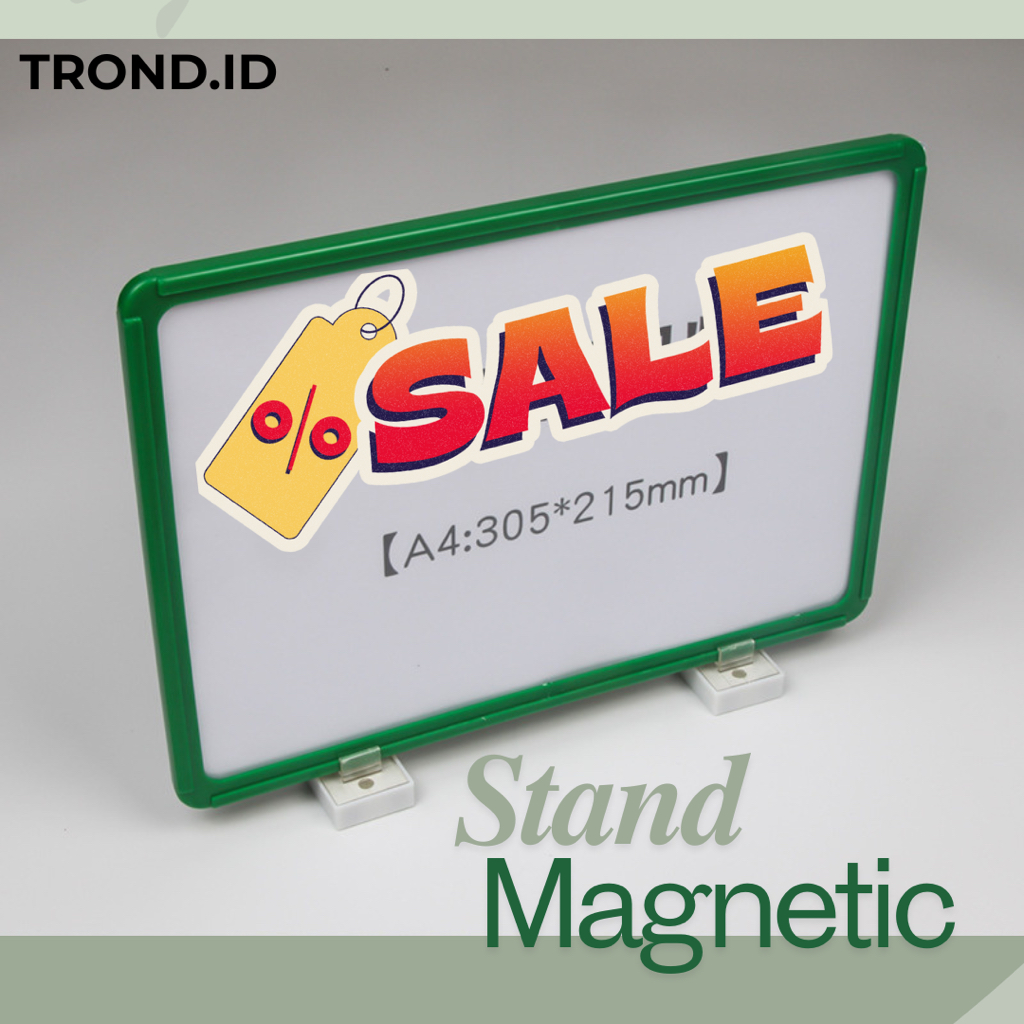 

MAGNET FRAME A4 HOLDER FRAME PROMOSI TEMPEL MAGNET