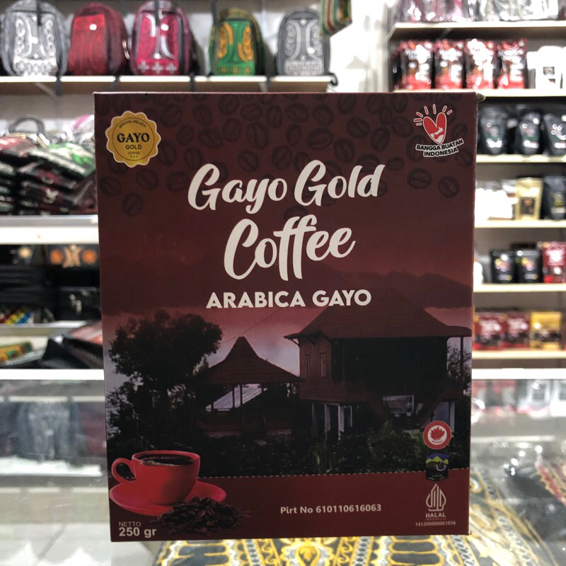 

Kopi Arabika Gayo Gold 250gr Kotak / Oleh-oleh Khas Aceh