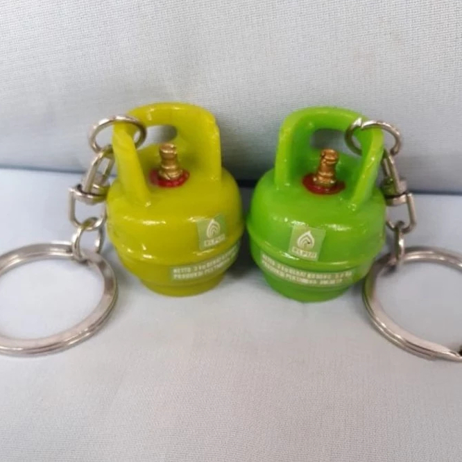 Gantungan kunci miniatur tabung gas