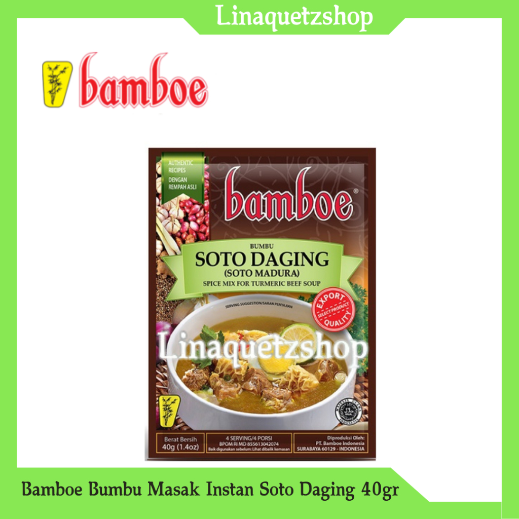 

BAMBOE Bumbu Masak Instan Soto Daging / Soto Madura 40gr