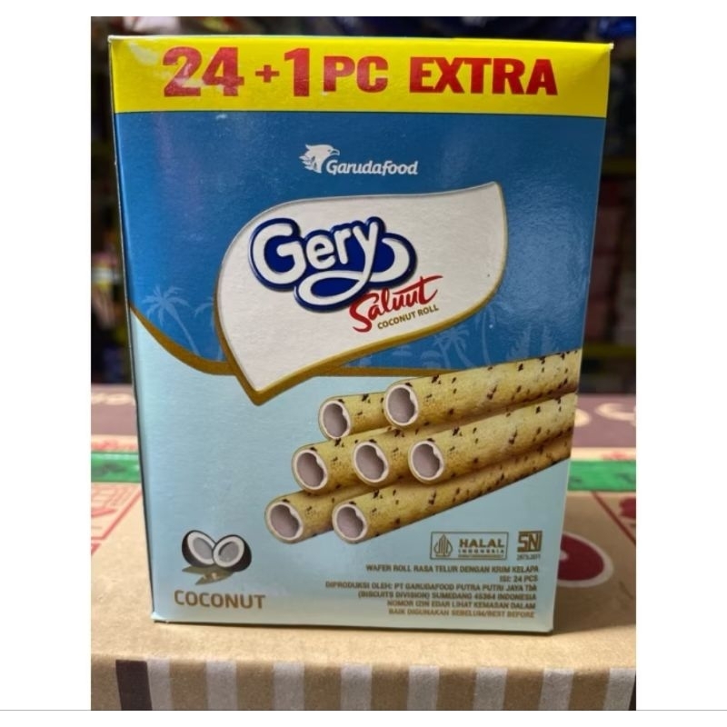 

GERY SALUT COCONUT ROLL 500 BOX (ISI 24 + 1)