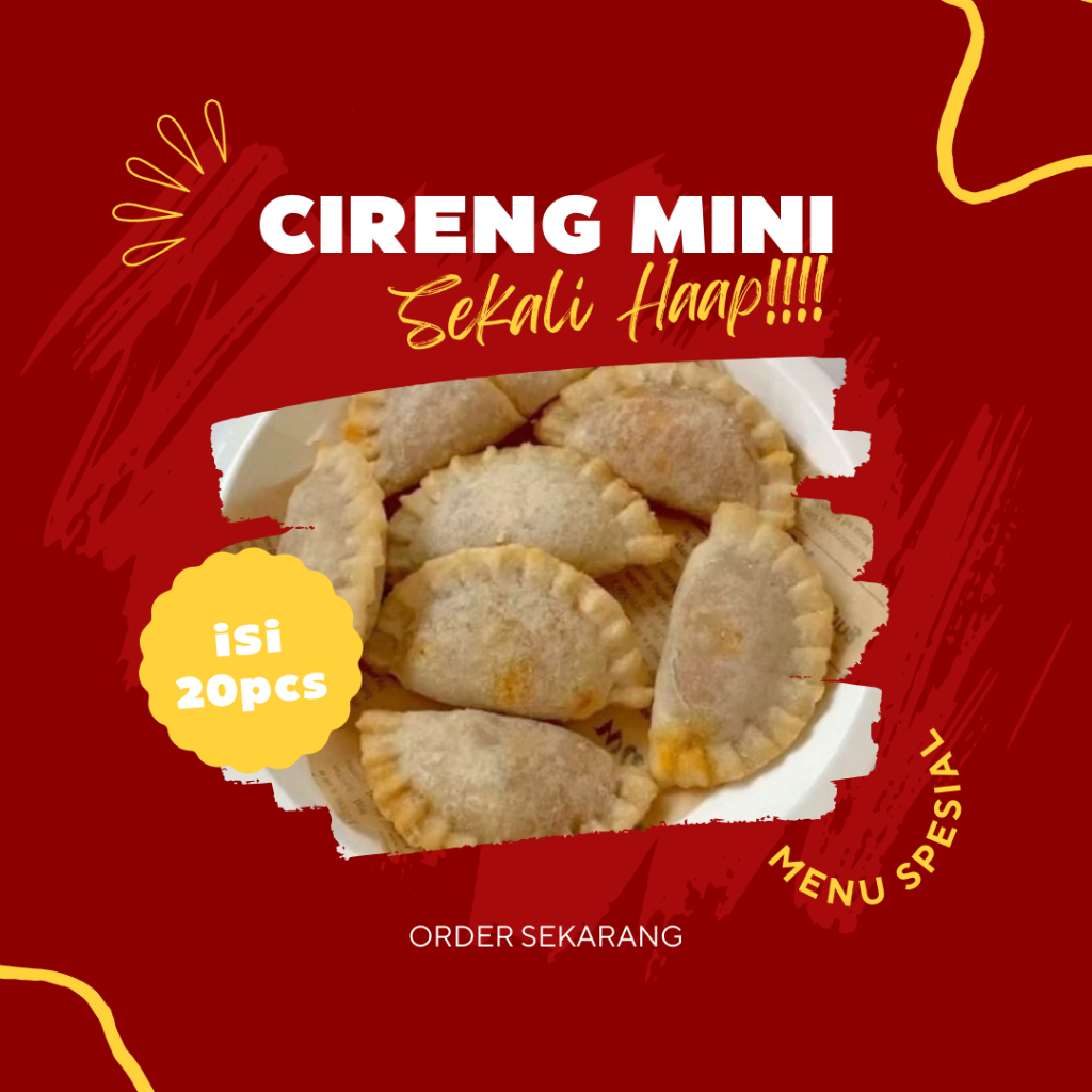 

Cireng sekali HAAP isi 20 BIJI/kemasan Vacum/isi Ayam pedas
