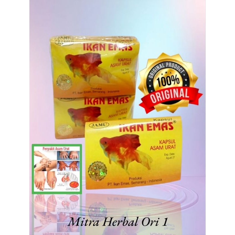 Jamu Asam Urat pegal Linu cap ikan emas