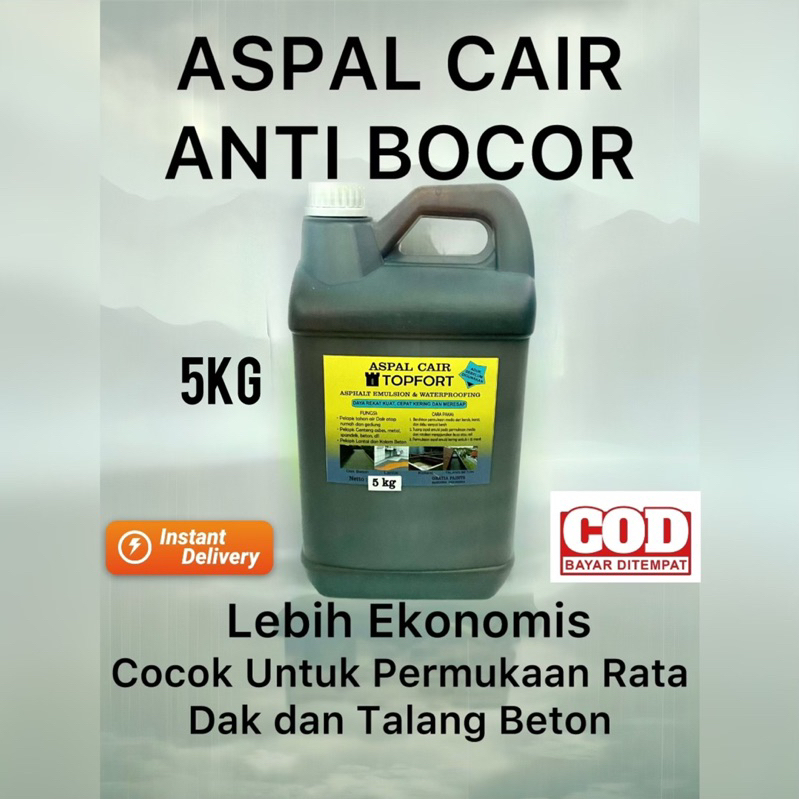 Aspal Cair Anti Bocor TOPFORT KUNING 5Kg