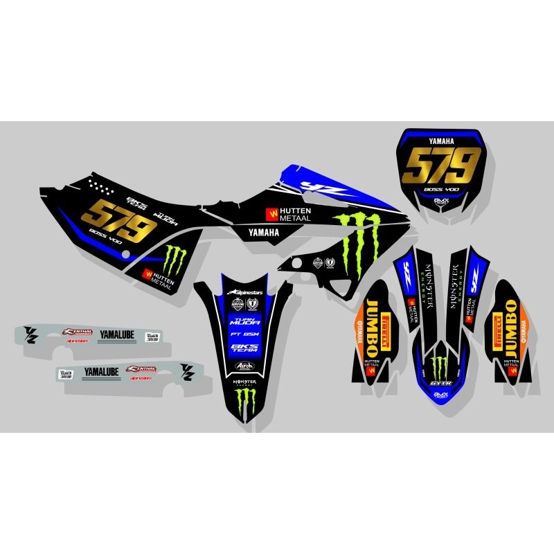 DESIGN DECAL FULL BODY YZ 125X 250X NEW DESIGN SIMPLE ELEGAN