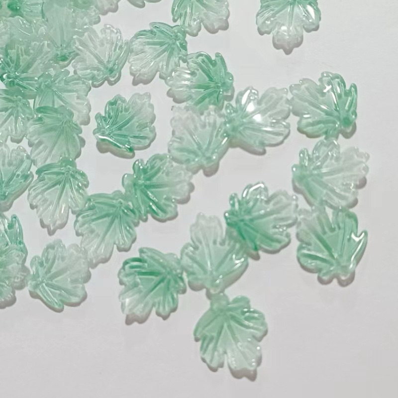 Partenzil Beadsbaby88 Manik Mote Glass Beads Daun Maple / Kelopak Maple Leaves Size 21X23Mm Gradasi