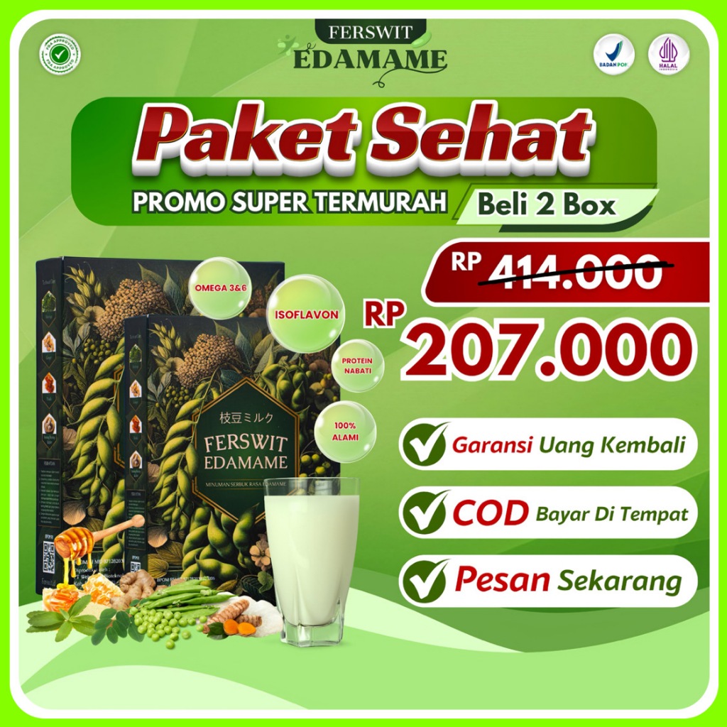 

ferswit edamame susu jepang alami 100% original 2 BOX