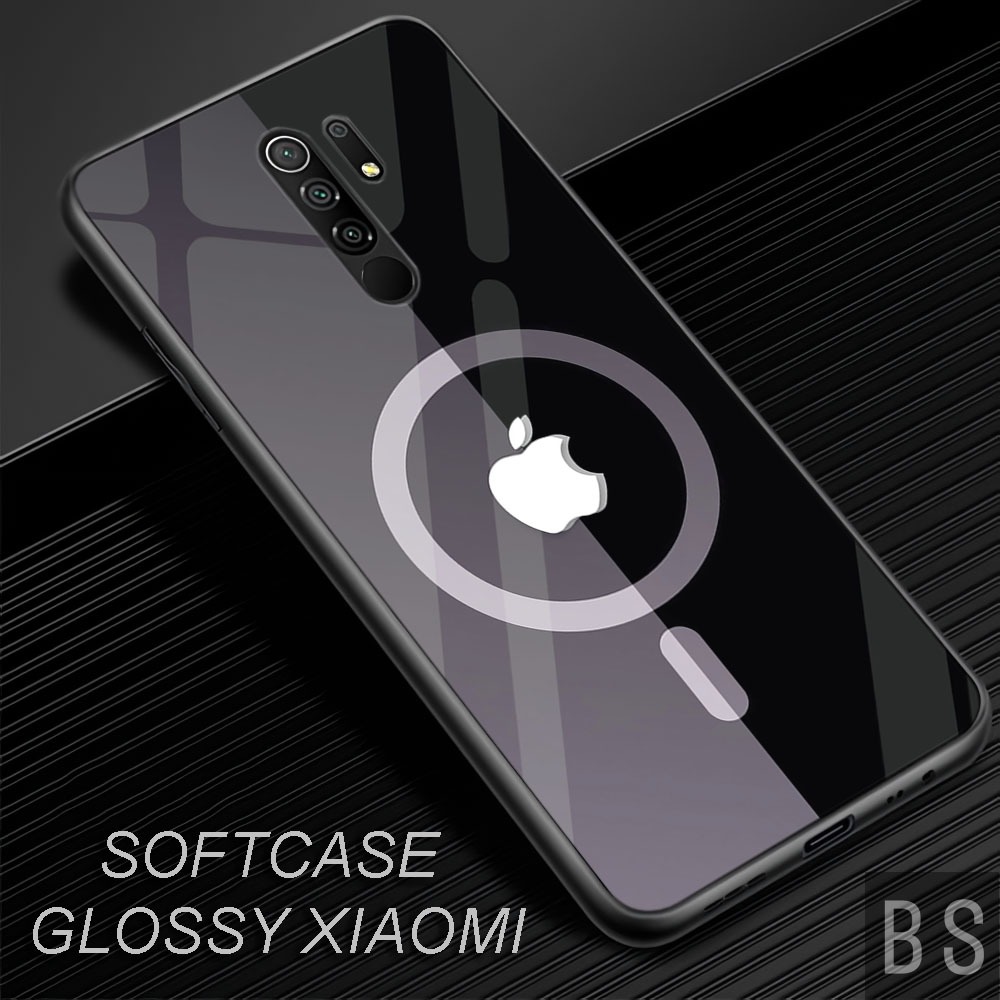 [ MK78 LOGO IPHONE ]Case Glossy HD Redmi 8,9,9C,9T,10 4G,10 5G,A1,A1+5G,Kamera Protector Kesing Sili