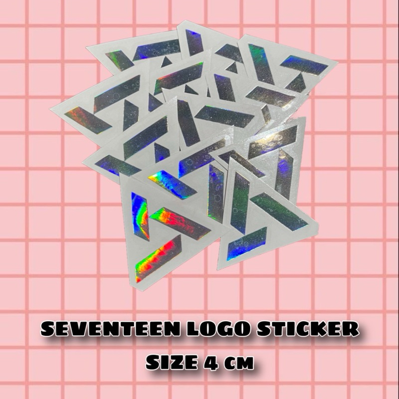 

SEVENTEEN LOGO STIKER HOLOGRAM STIKER KPOP CUTTING STIKER