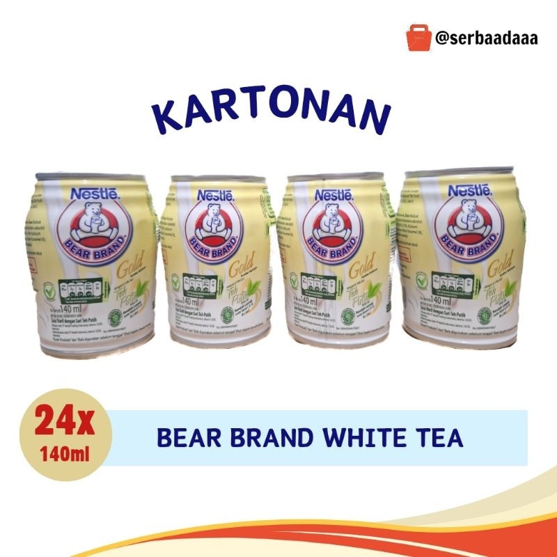 

BEAR BRAND White Tea Susu Steril 24 Kaleng×140 Ml