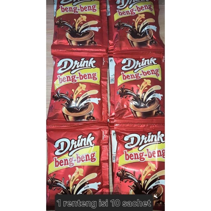 

Beng beng drink coklat 1 renteng isi 10 sachet