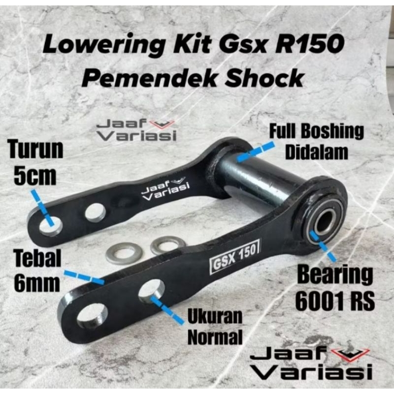 Lowering kit GSX R150 pemendek shock belakang GSX