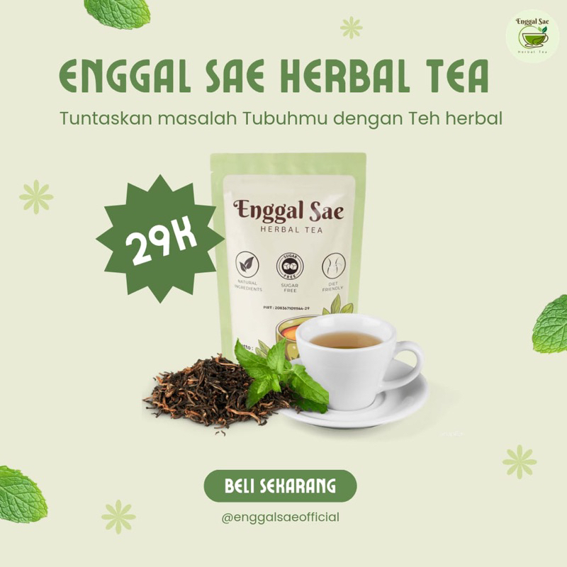 

Teh Hitam Teh Diet detok pelangsing enggal sae herbal tea 100%Halal