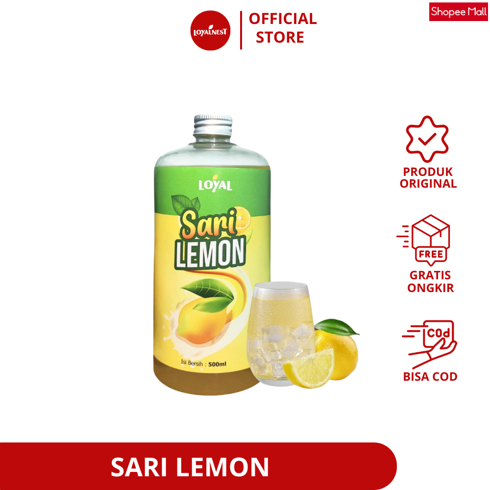 

Loyalnest Sari Lemon 500 ML Pure Lemon Fresh 100% Asli