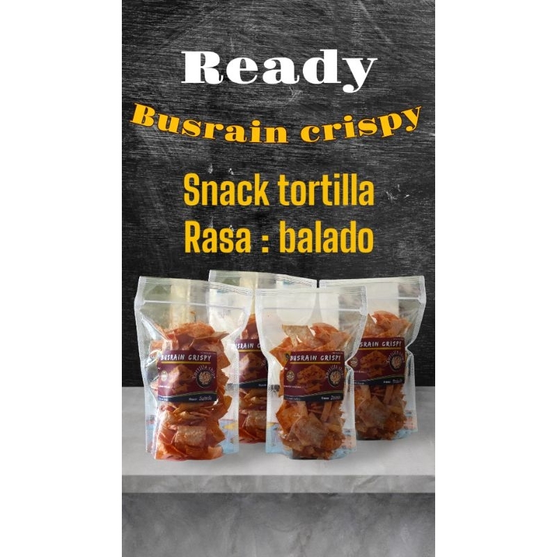 

Busrain crispy snack tortilla lezat dan gurih netto 120gram
