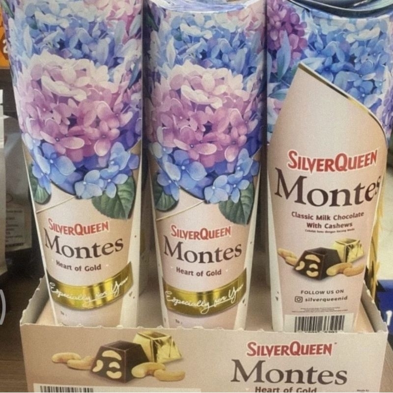 

Silverqueen montes edisi valentine | coklat Montes 100gram/pcs