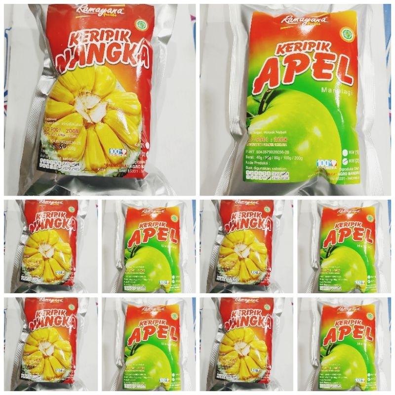 

Paket hemat kripik buah isi 10 pcs