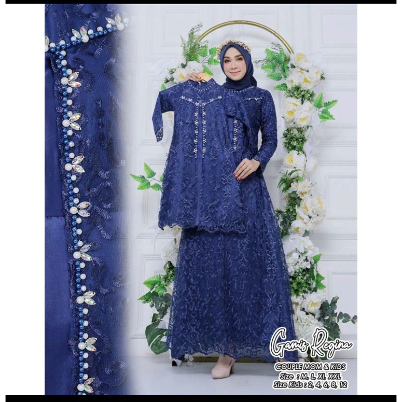 Gamis Regina Couple Ibu Dan Anak / Gamis Modern Couple /Gamis Outher Couple Ibu dan Anak / Gamis Out
