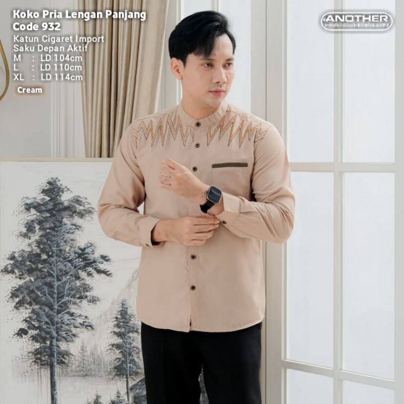 Another Koko Pria Lengan Panjang Cream