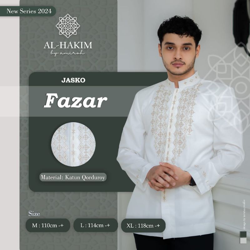 Jasko putih by Al-Hakim Amiroh Fazar Jasko Katun Qorduroy/jasko premium