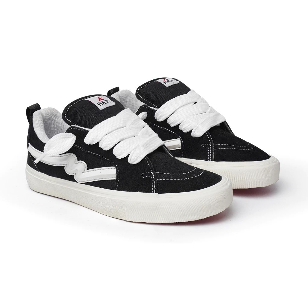 Ehem - Sepatu Sneakers Unisex Pria Wanita Kobe Black White