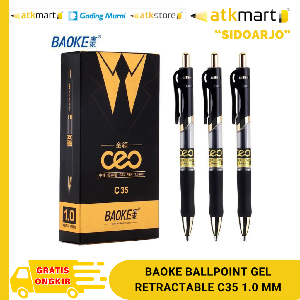 

BAOKE BALLPOINT GEL RETRACTABLE C35 1.0 MM