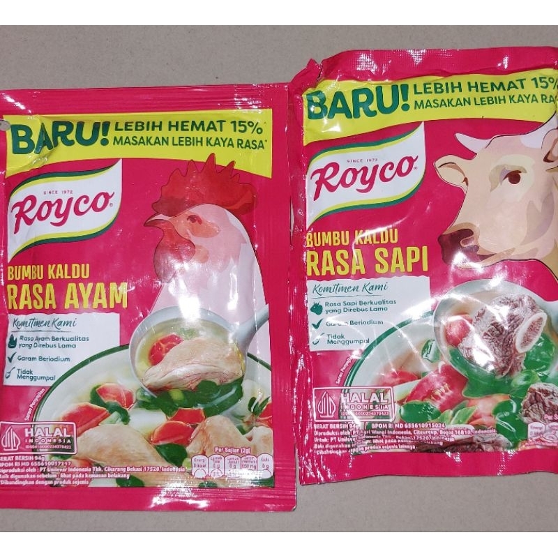 

Royco Bumbu KALDU Penyedap Rasa Makanan AYAM/SAPI 100gr