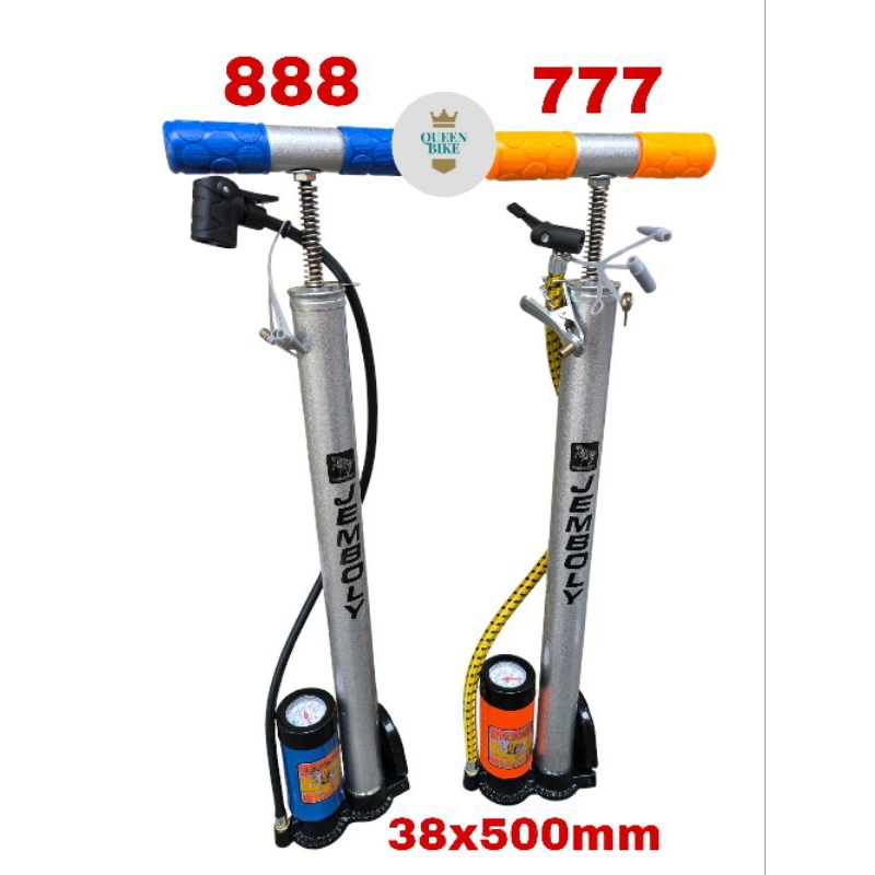 Pompa Ban Sepeda / Motor Indikator Meter Multi Cop JEMBOLY Murah & Kuat