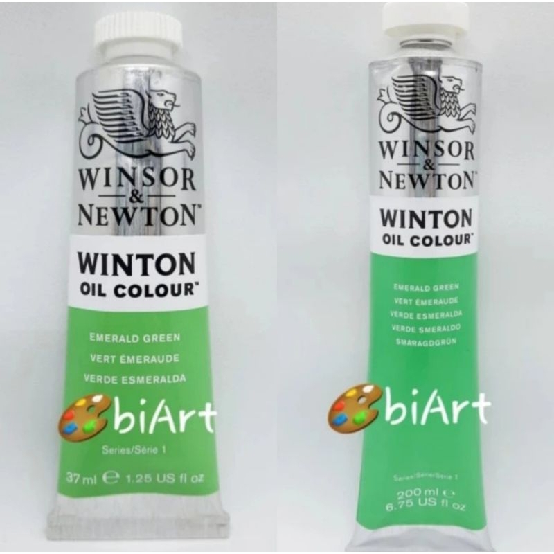 

Cat Minyak Winton Oil Colour 200ml / 37ml Emerald Green Winsor & Newton