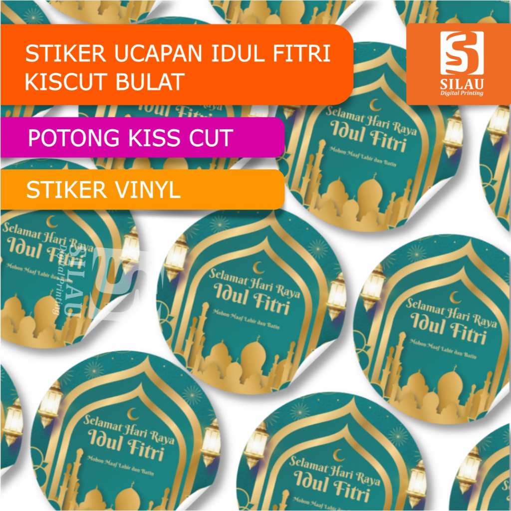 

SILAU ADV - Sticker Idul Fitri / Lebaran / Kue Lebaran / Label Kue Idul Fitri Premium / Eid mubarak