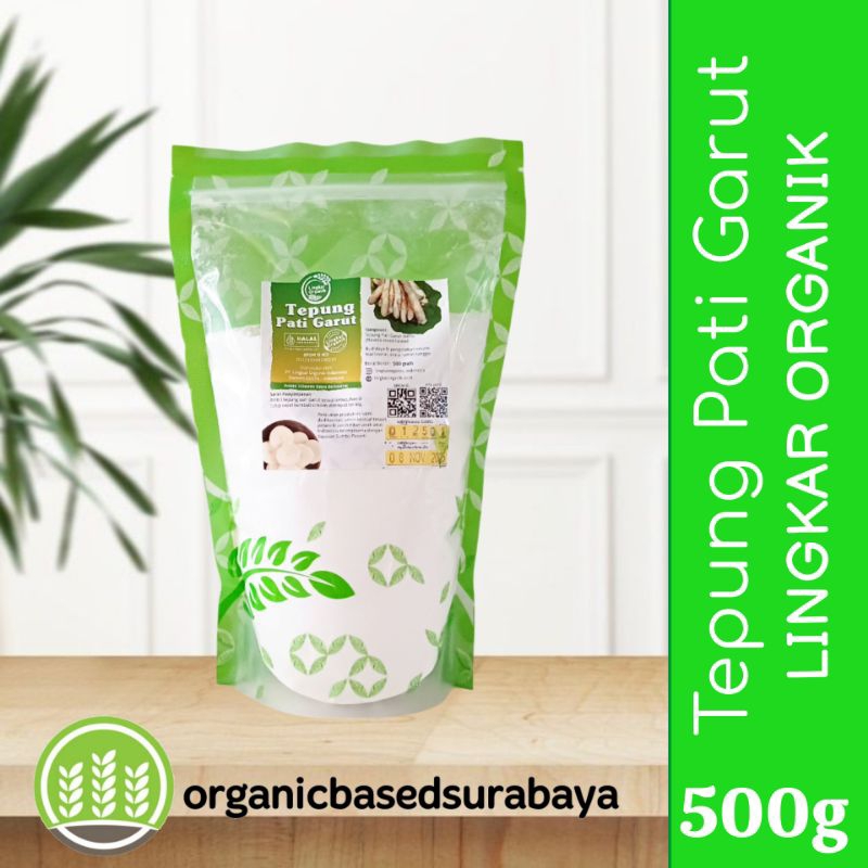 

Tepung Pati Garut kemasan 500gr Lingkar Organik, Bagus untuk Pencernaan, Maag,GERD, untuk Diet