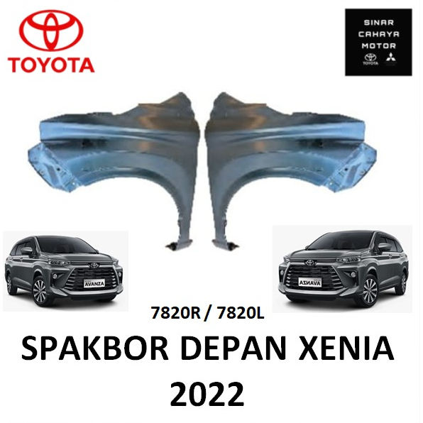 fender depan mobil avanza / xenia tahun 2022 kanan / kiri * 7820R / 7820L