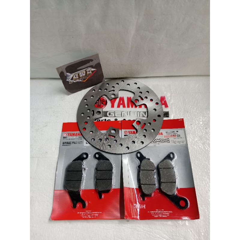 PIRINGAN CAKRAM BELAKANG+KAMPAS REM DEPAN BELAKANG YAMAHA VIXION OLD NEW NVL ORI