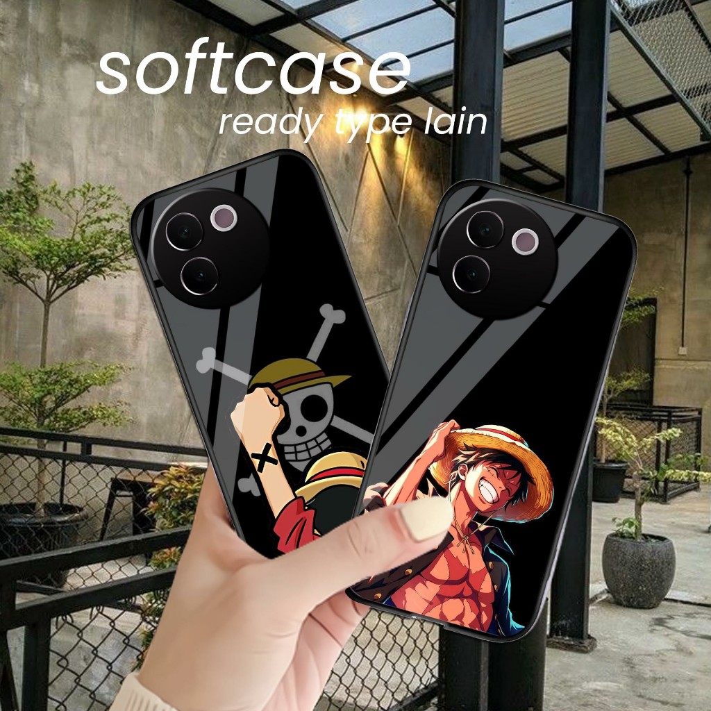 Softcase Kaca GLOSSY HP Vivo V30E (READY TYPE LAIN) Kesing Hp Vivo V30E TERBARU KEREN Motif ONE PIEC